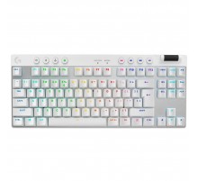 Клавiатура бездротова Logitech G PRO X TKL Lightspeed White Tactile (920-012148)