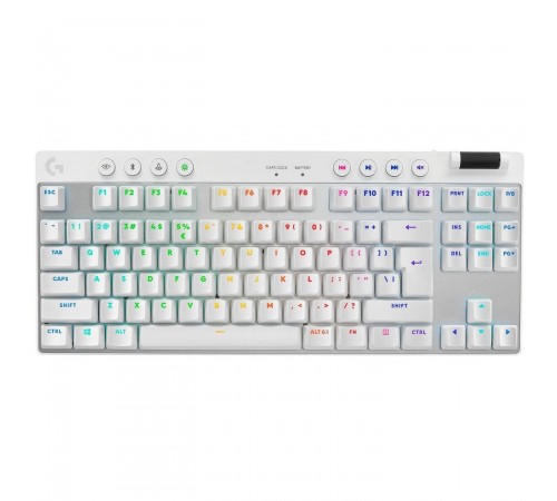 Клавiатура бездротова Logitech G PRO X TKL Lightspeed White Tactile (920-012148) Клавiатура бездротова Logitech G PRO X TKL Lightspeed White Tactile (920-012148)
