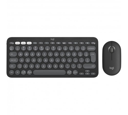 Комплект (клавіатура, миша) бездротовий Logitech Pebble 2 Combo Graphite (920-012239)