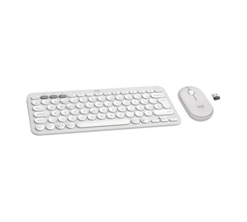 Комплект (клавіатура, миша) бездротовий Logitech Pebble 2 Combo White (920-012240)