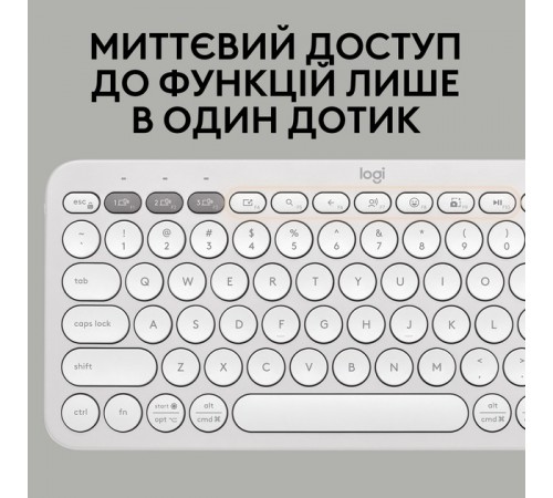 Комплект (клавіатура, миша) бездротовий Logitech Pebble 2 Combo White (920-012240)