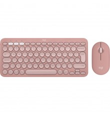 Комплект (клавіатура, миша) бездротовий Logitech Pebble 2 Combo Rose (920-012241)