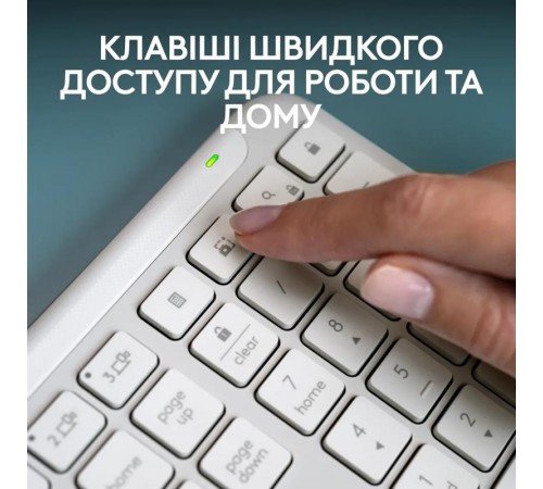 Клавiатура бездротова Logitech Signature Slim K950 US OffWhite USB (920-012466) Клавiатура бездротова Logitech Signature Slim K950 US OffWhite USB (920-012466)