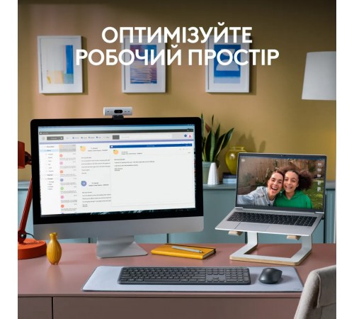 Комплект (клавіатура, миша) бездротовий Logitech Signature Slim Combo MK950 Graphite (920-012490)