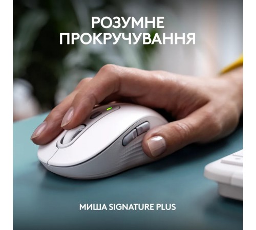 Комплект (клавіатура, миша) бездротовий Logitech Signature Slim Combo MK950 OffWhite (920-012491)