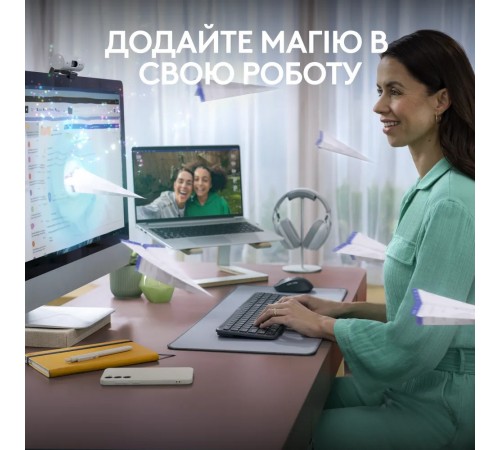 Комплект (клавіатура, миша) бездротовий Logitech Signature Slim Combo MK950 for Business Graphite (920-012508)