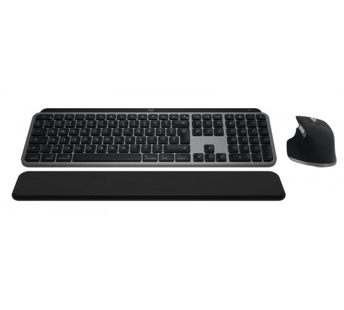 Комплект (клавіатура, миша) бездротовий Logitech MX Keys S Combo for Mac Space Grey (920-012845)