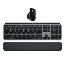 Комплект (клавіатура, миша) бездротовий Logitech MX Keys S Combo for Mac Space Grey (920-012845)