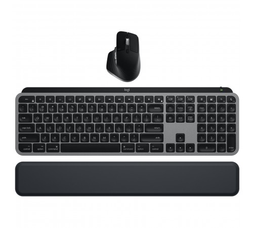 Комплект (клавіатура, миша) бездротовий Logitech MX Keys S Combo for Mac Space Grey (920-012845)