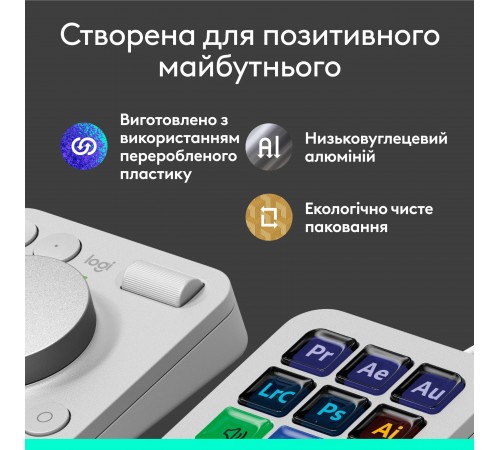 Консоль Logitech MX Creative Console Pale Grey (920-012932)