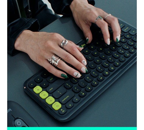 Клавiатура бездротова Logitech Pop Icon Keys Off White (920-013072) Клавiатура бездротова Logitech Pop Icon Keys Off White (920-013072)