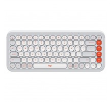 Клавiатура бездротова Logitech Pop Icon Keys Off White (920-013072)