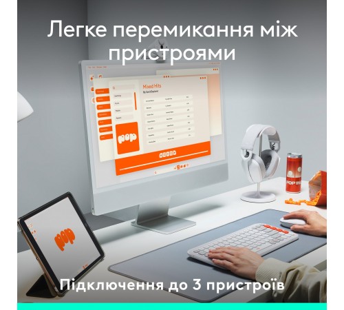 Клавiатура бездротова Logitech Pop Icon Keys Lilac (920-013074) Клавiатура бездротова Logitech Pop Icon Keys Lilac (920-013074)