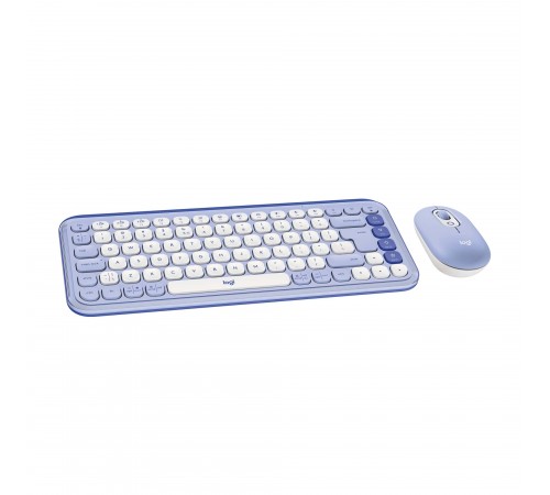 Комплект (клавіатура, миша) бездротовий Logitech Pop Icon Combo Lilac (920-013078)