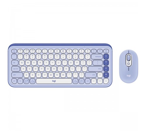 Комплект (клавіатура, миша) бездротовий Logitech Pop Icon Combo Lilac (920-013078)