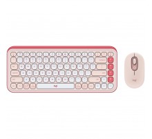 Комплект (клавіатура, миша) бездротовий Logitech Pop Icon Combo Rose (920-013142)