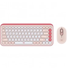 Комплект (клавіатура, миша) бездротовий Logitech Pop Icon Combo Rose (920-013142)