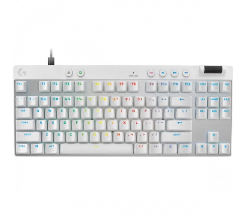 Клавiатура Logitech G PRO X TKL Rapid White (920-013242)