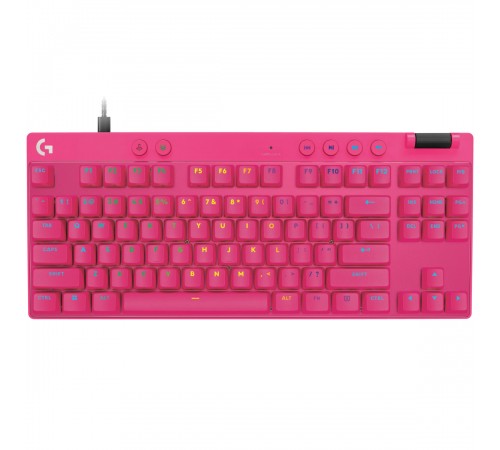 Клавiатура Logitech G PRO X TKL Rapid Magenta (920-013253)