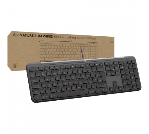 Клавіатура Logitech Signature Slim K620 for Business Graphite (920-013333) Клавіатура Logitech Signature Slim K620 for Business Graphite (920-013333)