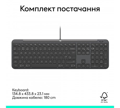 Клавіатура Logitech Signature Slim K620 for Business Graphite (920-013333) Клавіатура Logitech Signature Slim K620 for Business Graphite (920-013333)