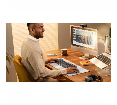 Клавiатура бездротова Logitech Slim Solar+ for Business Graphite (920-013779)