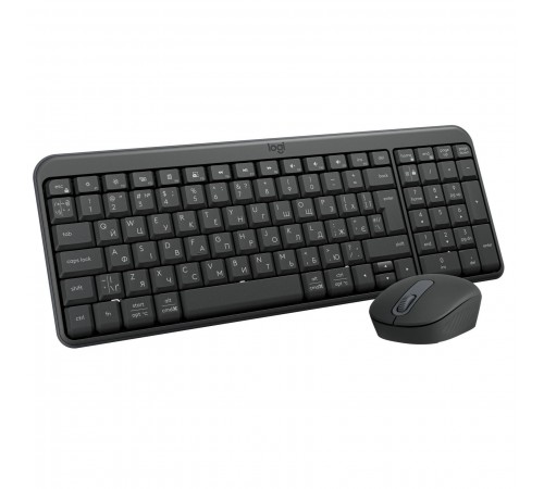 Комплект (клавіатура, миша) бездротовий Logitech MK250 Graphite (920-013823)