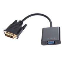 Перехідник Atcom DVI - VGA (M/F), Dual Link, 0.1 м, Black (9214)