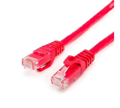 Патч-корд UTP Atcom RJ45, Cat.6, мідь, 2 м, червоний Патч-корд UTP Atcom RJ45, Cat.6, мідь, 2 м, червоний