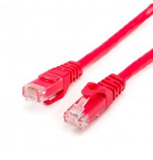Патч-корд UTP Atcom RJ45, Cat.6, мідь, 1 м, червоний