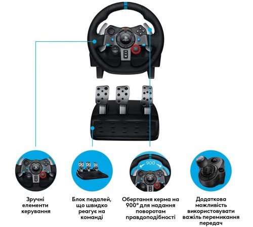 Кермо Logitech G29 Driving Force Racing Wheel USB (941-000112)