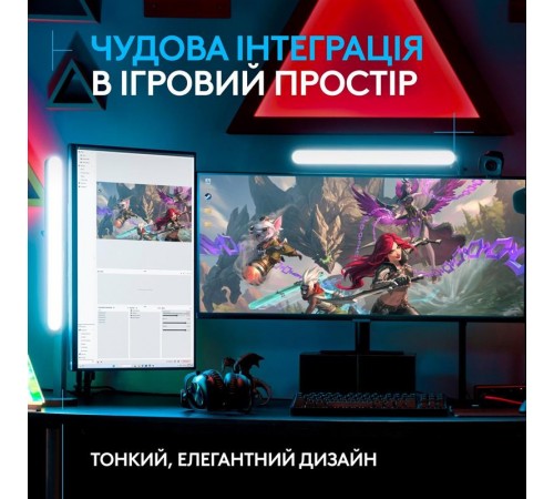Лампа блогера Logitech Litra Beam TrueSoft Graphite (946-000020)