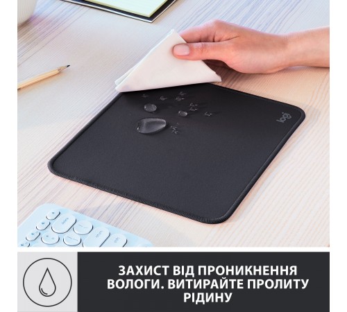 Ігрова поверхня Logitech Mouse Pad Studio Graphite (956-000049) Ігрова поверхня Logitech Mouse Pad Studio Graphite (956-000049)