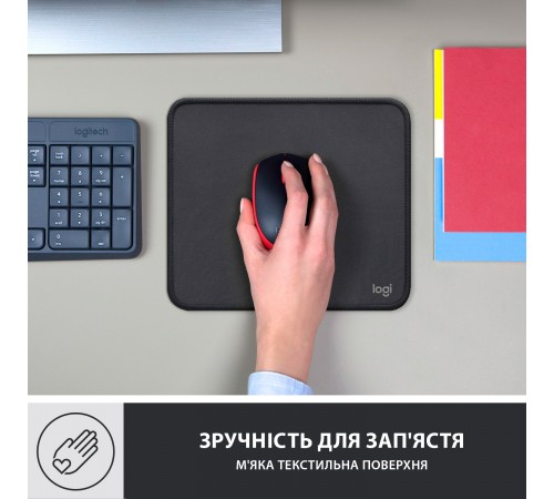 Ігрова поверхня Logitech Mouse Pad Studio Graphite (956-000049) Ігрова поверхня Logitech Mouse Pad Studio Graphite (956-000049)