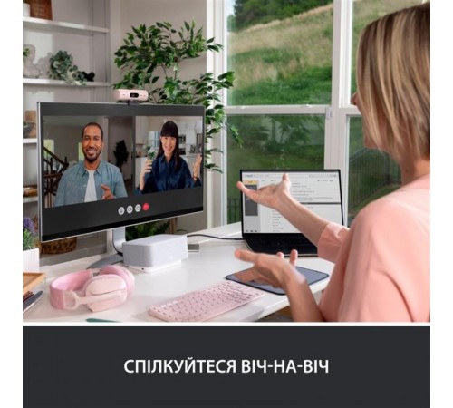 Веб-камера Logitech Brio 500 Rose (960-001421)