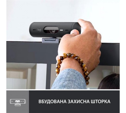 Веб-камера Logitech Brio 500 Graphite (960-001422)