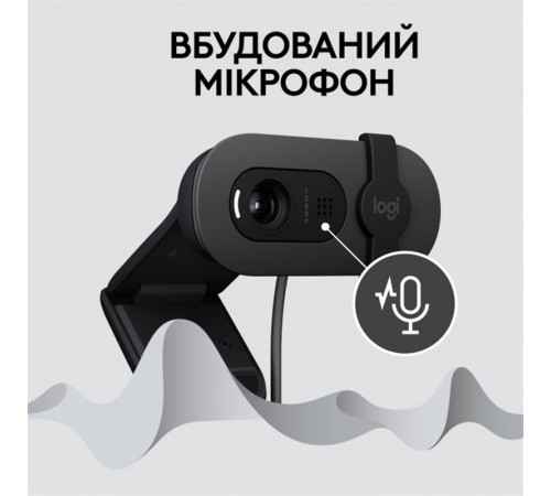 Веб-камера Logitech Brio 100 Graphite (960-001585)