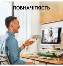 Веб-камера Logitech Brio 100 Off White (960-001617)