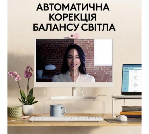 Веб-камера Logitech Brio 100 Rose (960-001623)