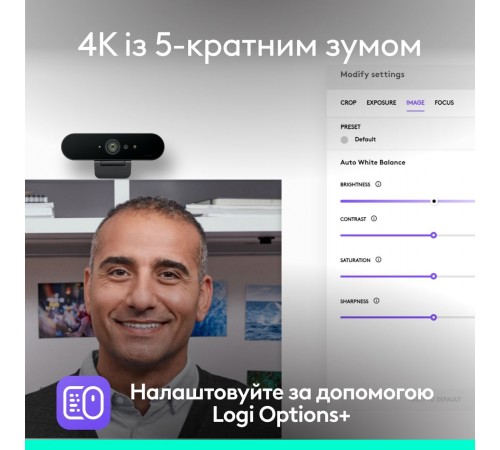 Веб-камера Logitech Brio 4K Graphite (960-001718)