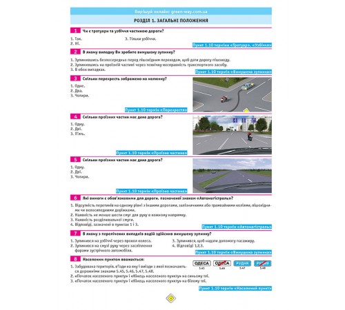 Тести з ПДР. Офіційні екзаменаційні запитання для складання іспитів за всіма категоріями