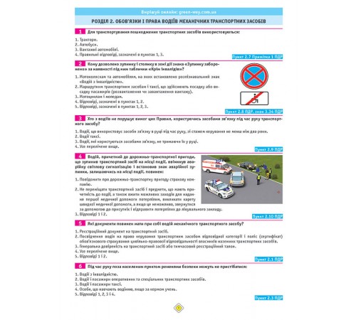 Тести з ПДР. Офіційні екзаменаційні запитання для складання іспитів за всіма категоріями