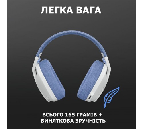 Bluetooth-гарнітура Logitech G435 Wireless White (981-001074)