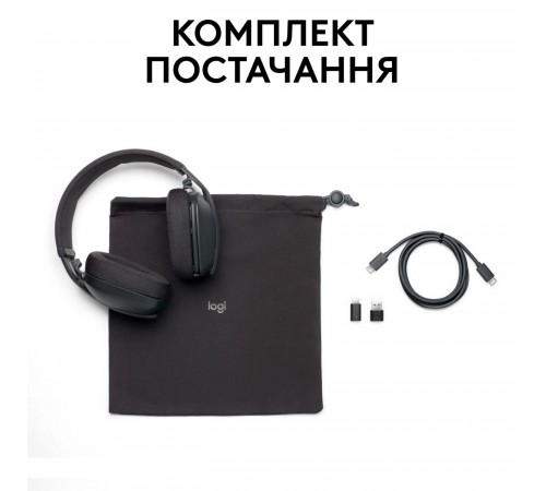 Bluetooth-гарнітура Logitech Zone Vibe Wireless MS Graphite (981-001157)