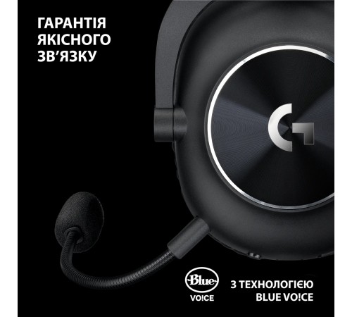 Гарнітура Logitech G Pro X2 Wireless LightSpeed Black (981-001263)