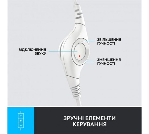Гарнітура Logitech H390 USB White (981-001286)