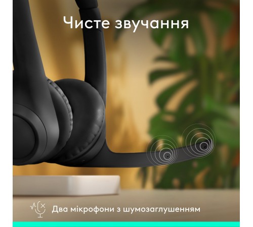 Bluetooth-гарнітура Logitech Zone 300 Wireless Black (981-001407)