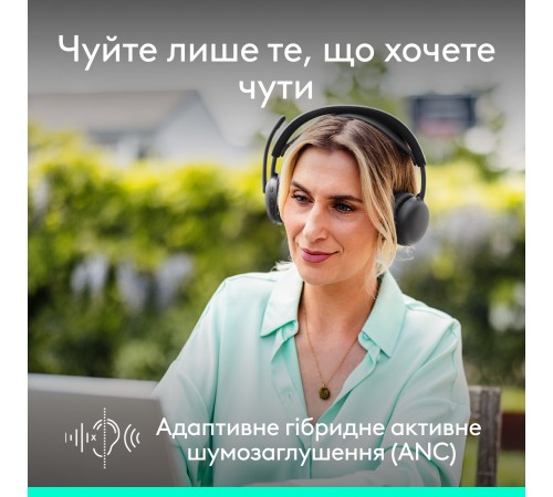 Bluetooth-гарнітура Logitech Zone Wireless 2 ES Graphite (981-001503)