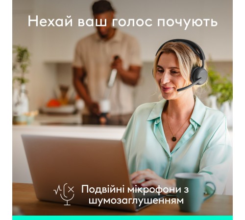 Bluetooth-гарнітура Logitech Zone Wireless 2 ES Graphite (981-001503)