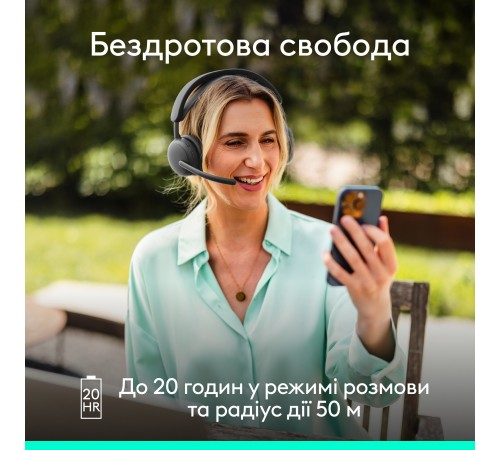 Bluetooth-гарнітура Logitech Zone Wireless 2 ES Graphite (981-001503)